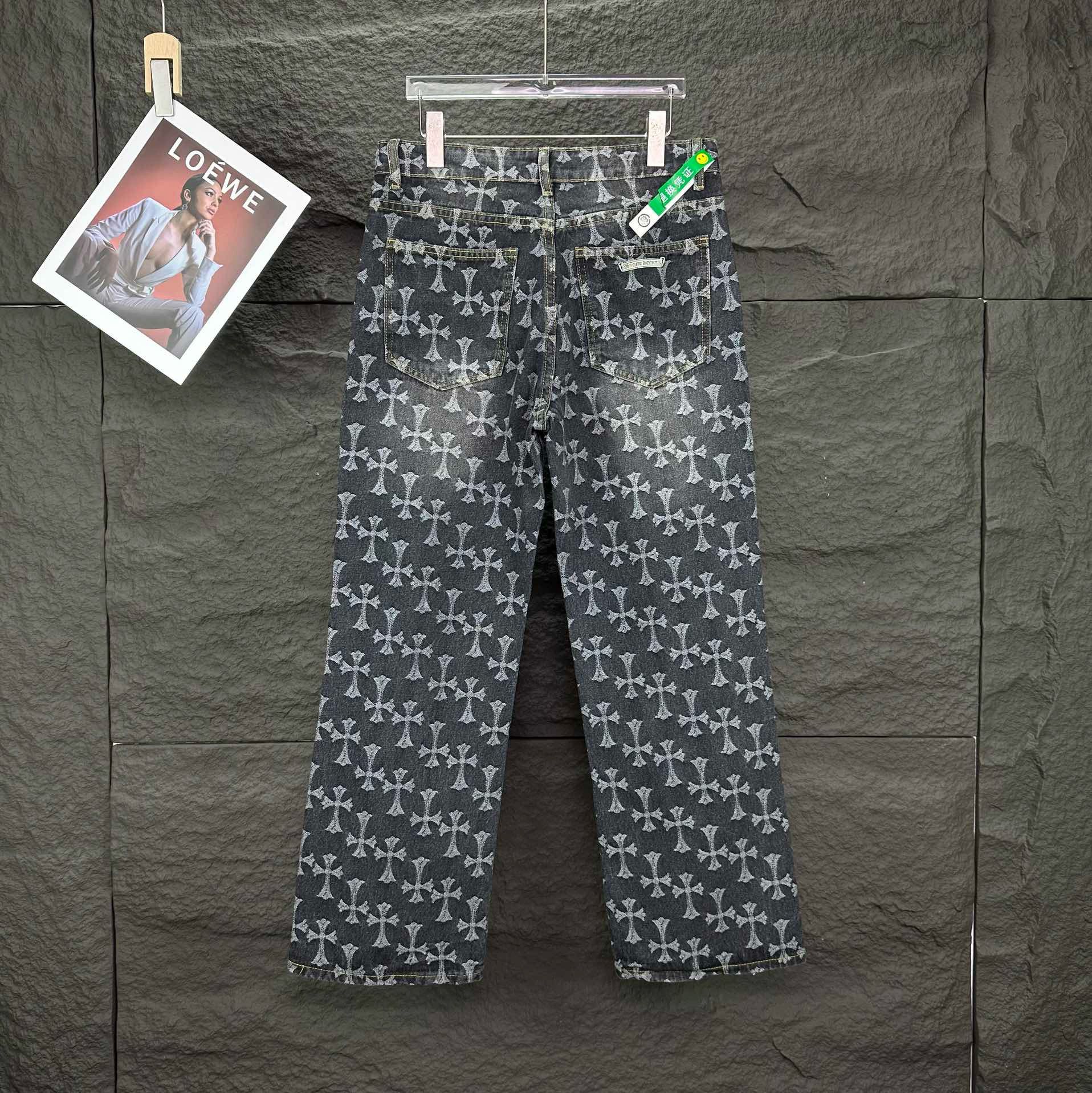 2025 new full logo printing jeans
