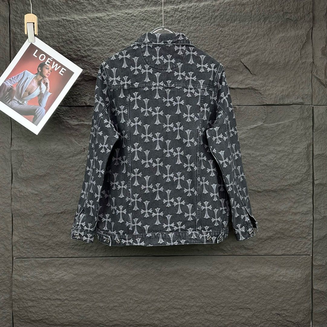2025 New full logo print denim jacket