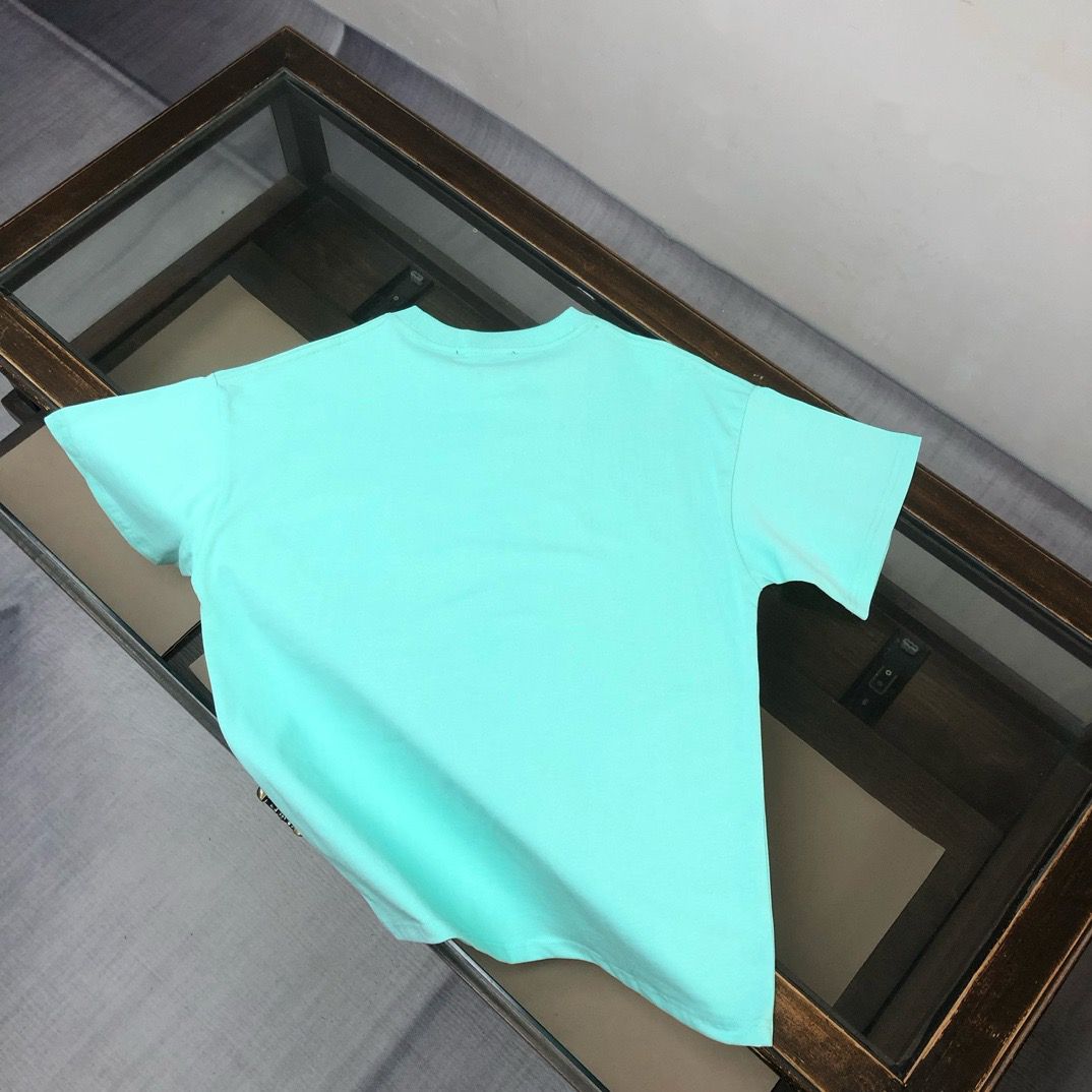 New washing baby blue tshirt