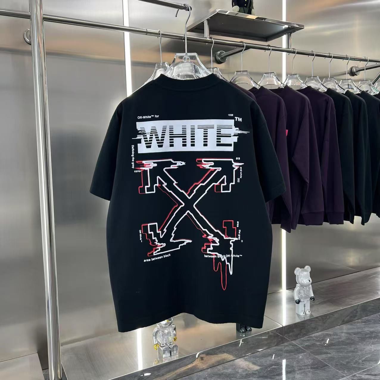 2025 New washed letter print tshirt