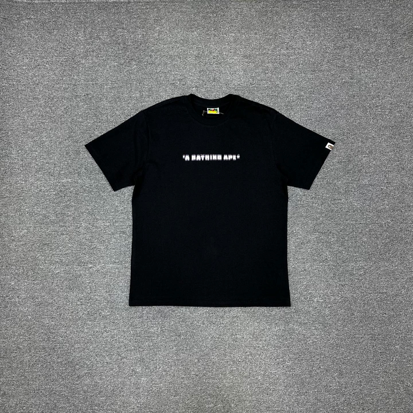 1:1New Arrival ape pixel letter tshirt