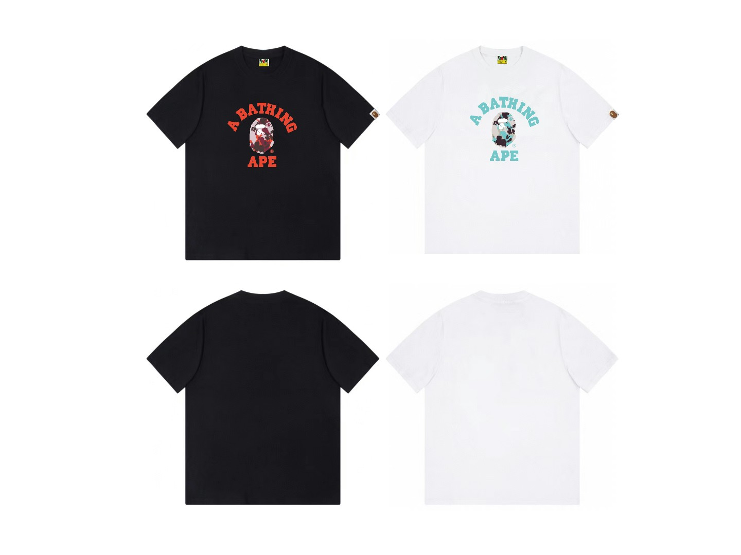 New Arrival ape camo letter tshirt