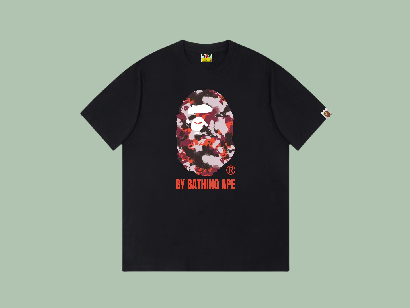 New Arrival ape camo letter low tshirt