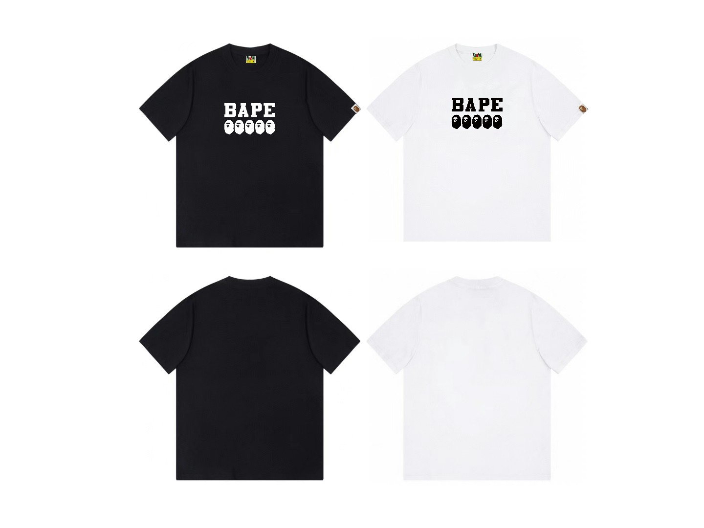 New Arrival ape 5 heads tshirt