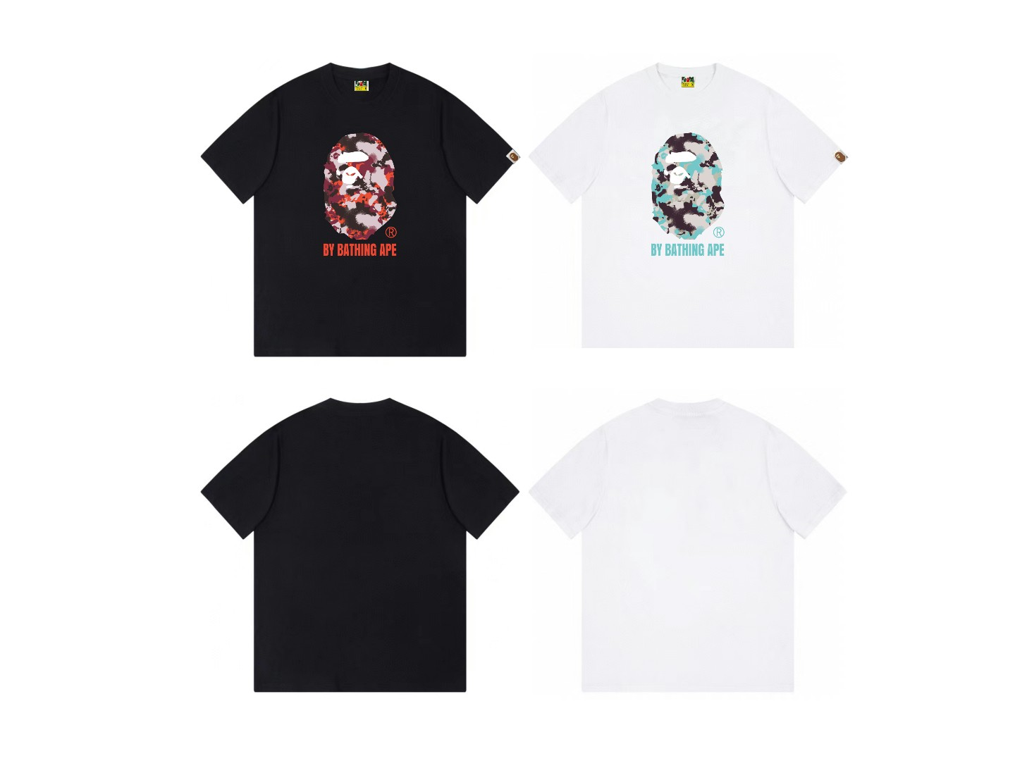 New Arrival ape splash-ink printing tshirt