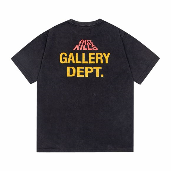 New arrival washed black color bat tshirt