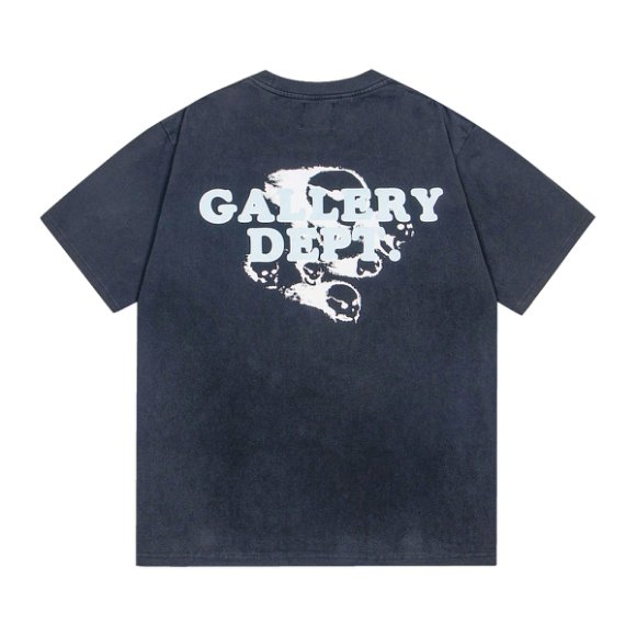 New arrival washed black GHOST tshirt