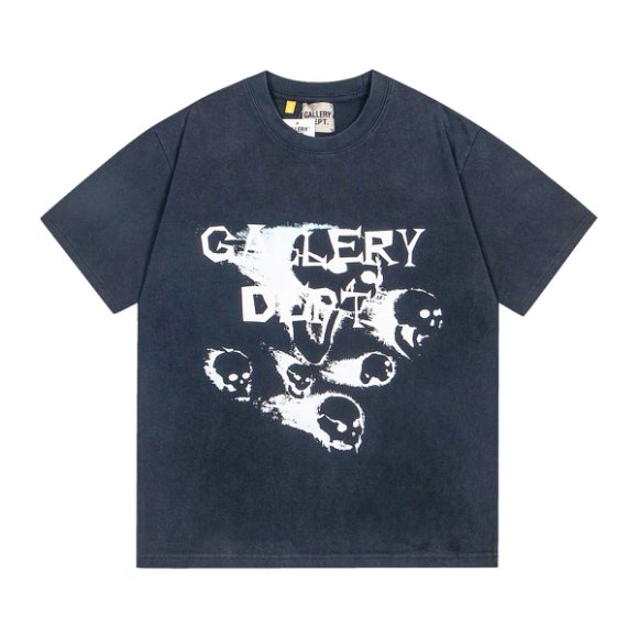 New arrival washed black GHOST tshirt