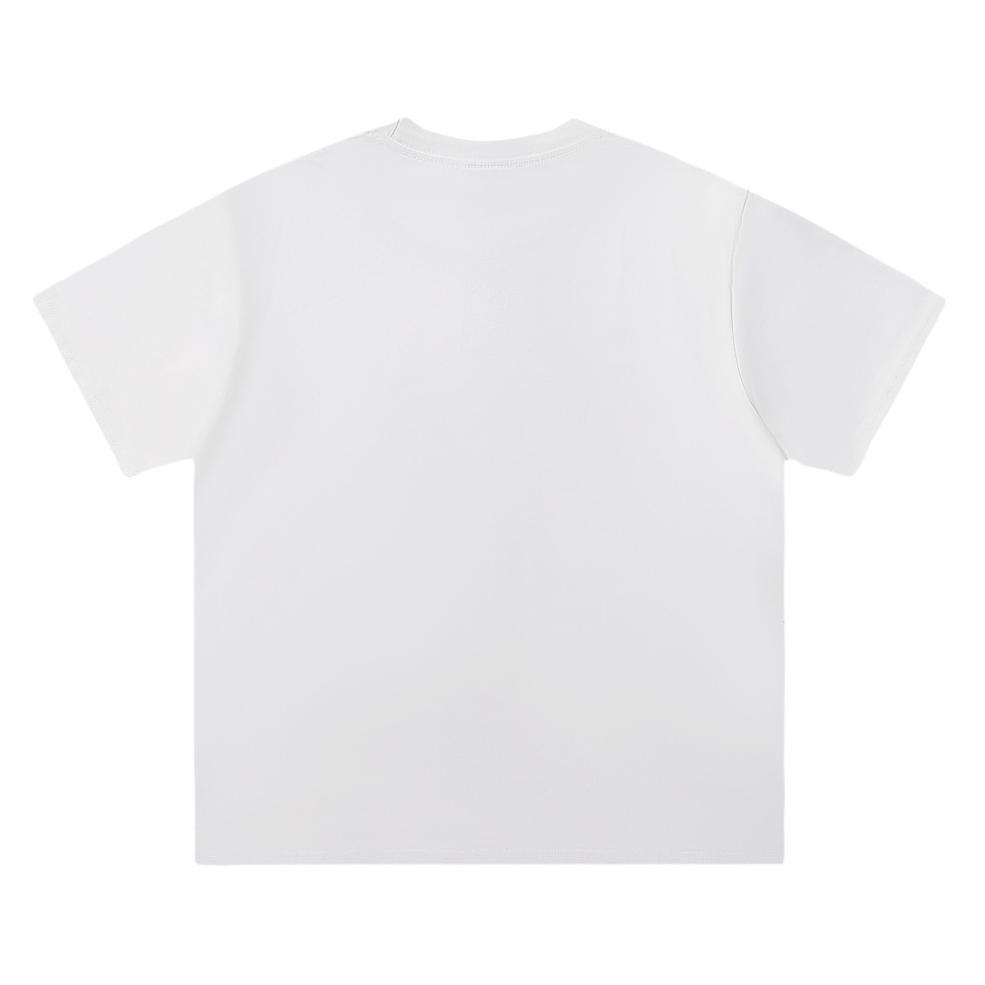 New white with flower logo print tshirt