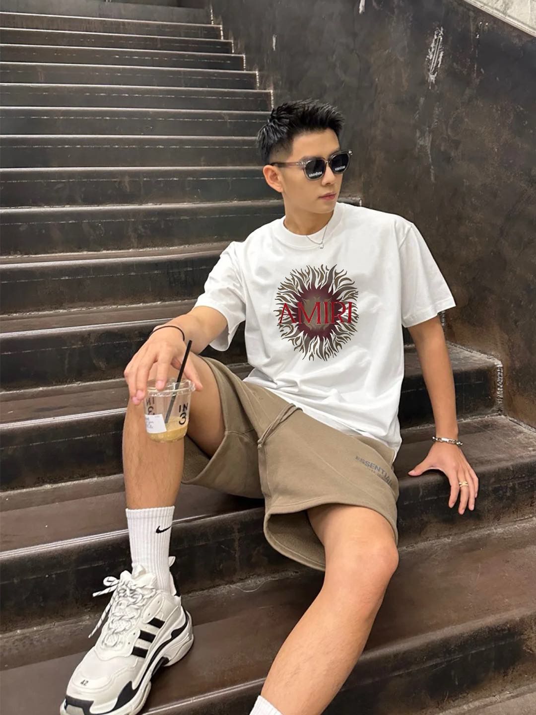 2025 1:1 top version New released sun print tshirt