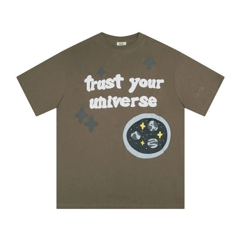 High Street Cartoon Planet Foam letter T-shirt