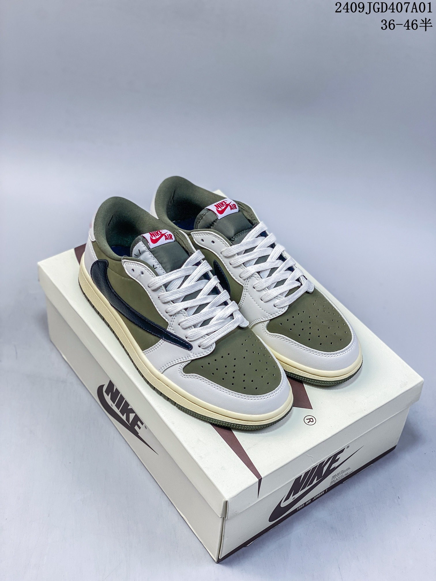 Retro Travis Scott x Jordan Air Jordan 1 Low Canary yellow and blue barb