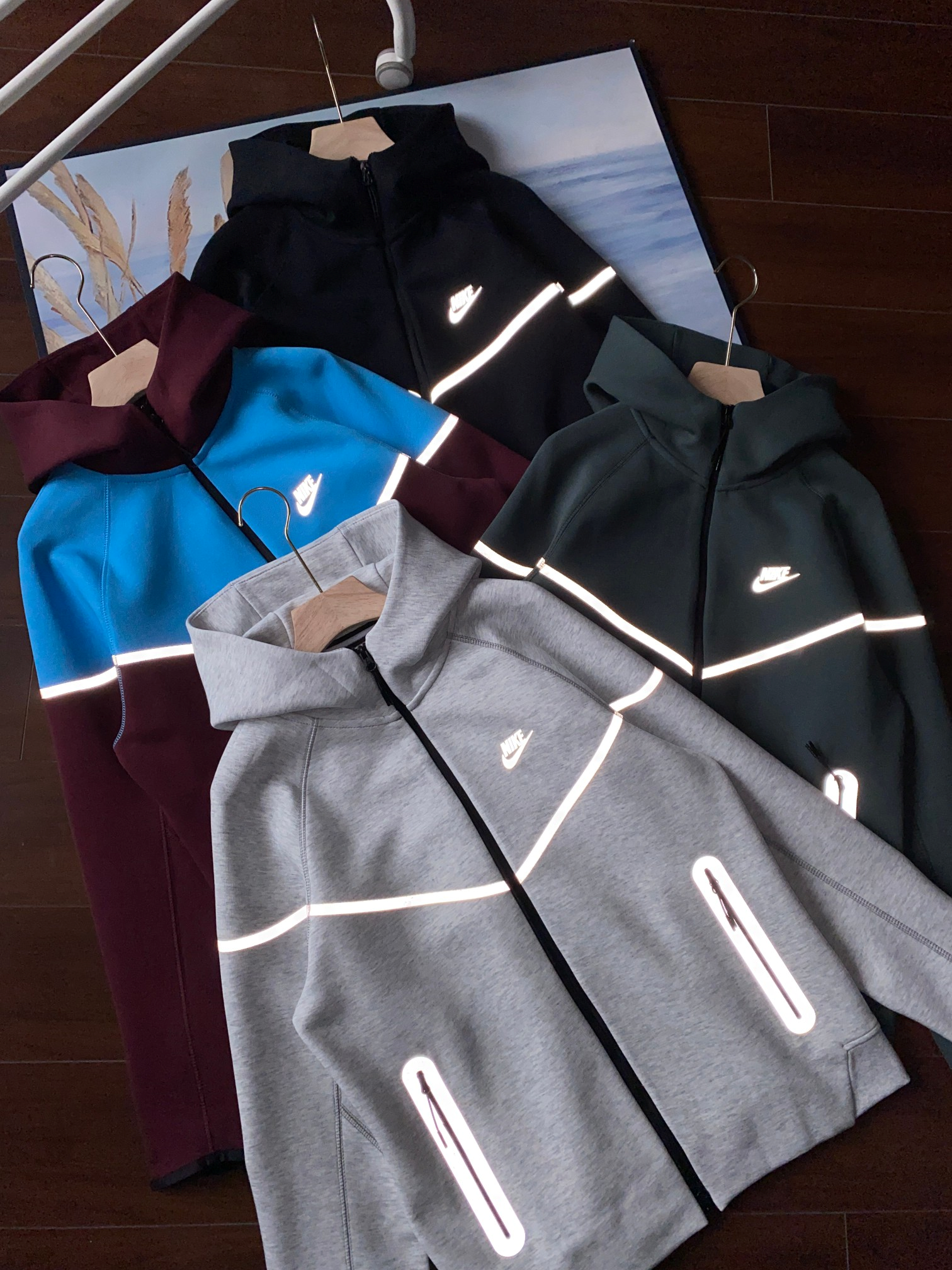 2025SS New arrival  reflective spring suit, all cotton health cloth set