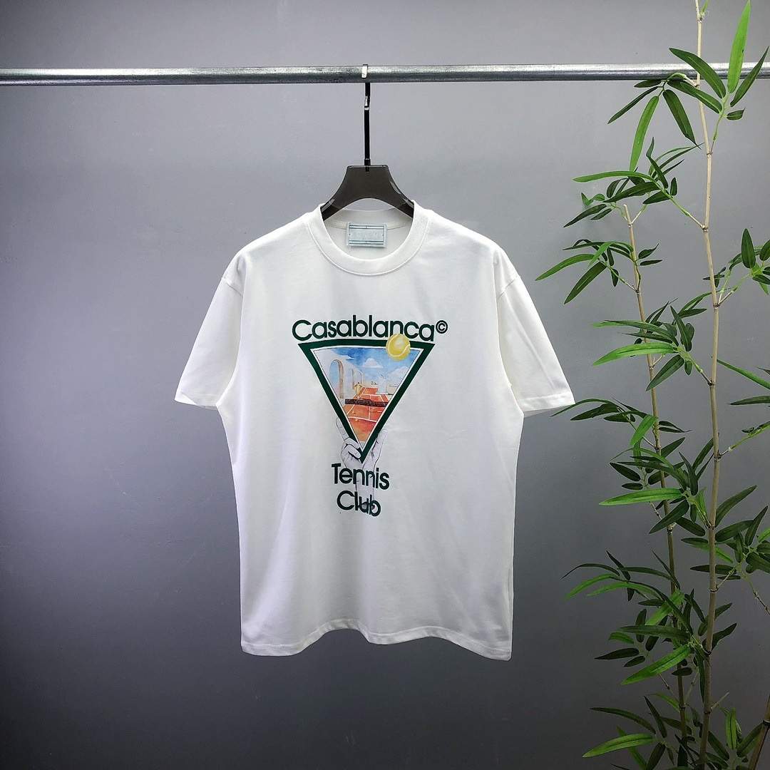 New arrival tennis club hand hold triangle cotton tee