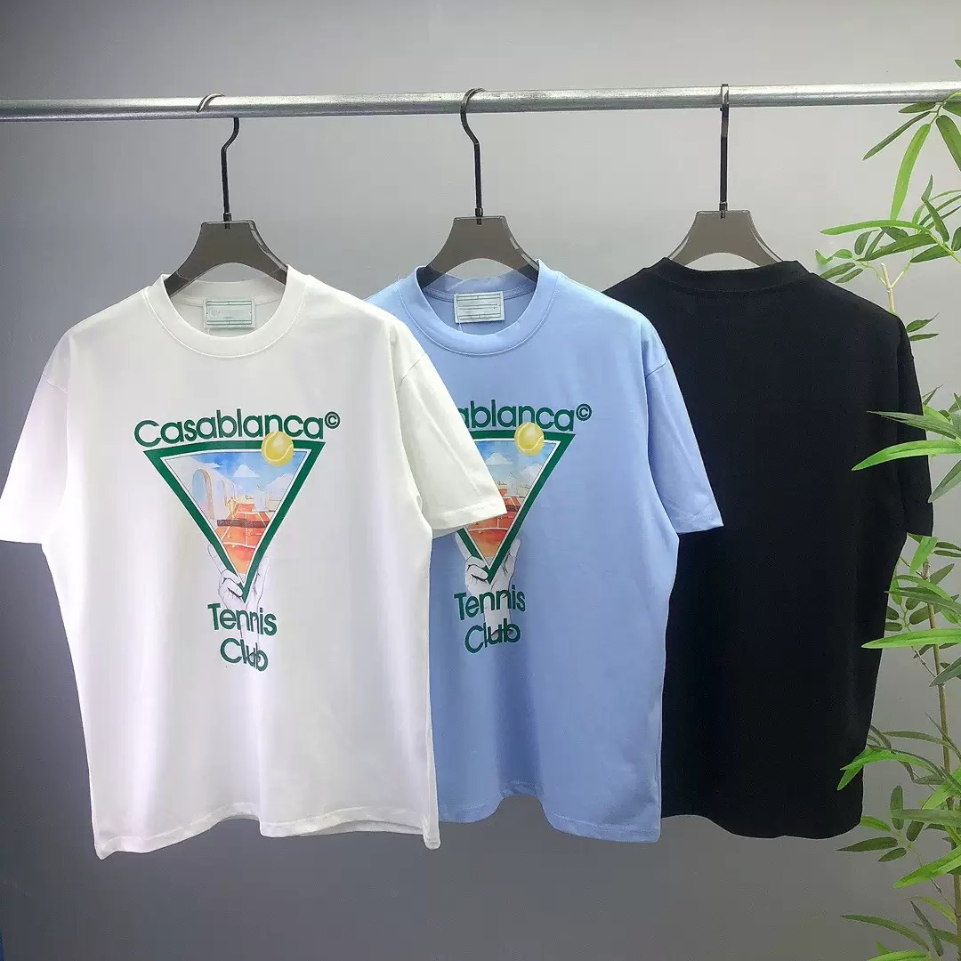 New arrival tennis club hand hold triangle cotton tee