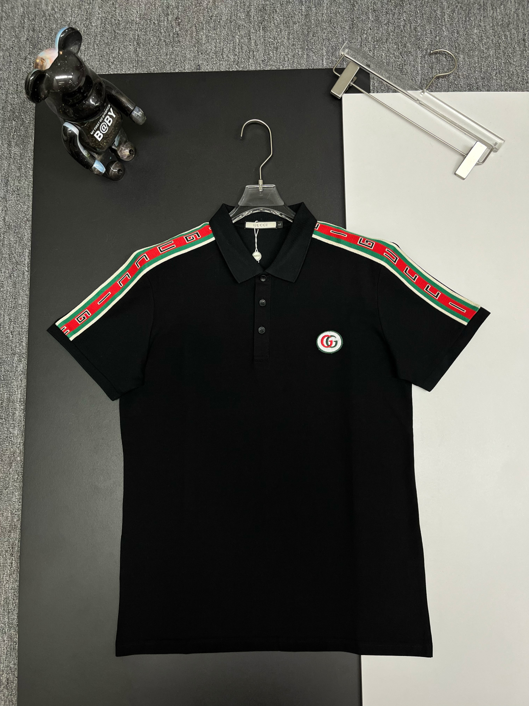 New arrival Ribbon embroidery woven mercerized bead cotton Polo shirt