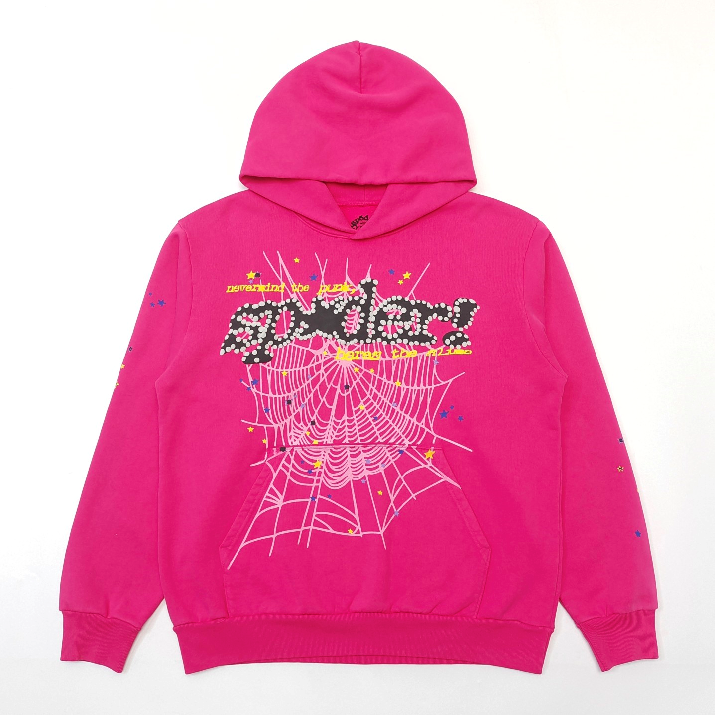 1:1 new pink hoodie spider letter