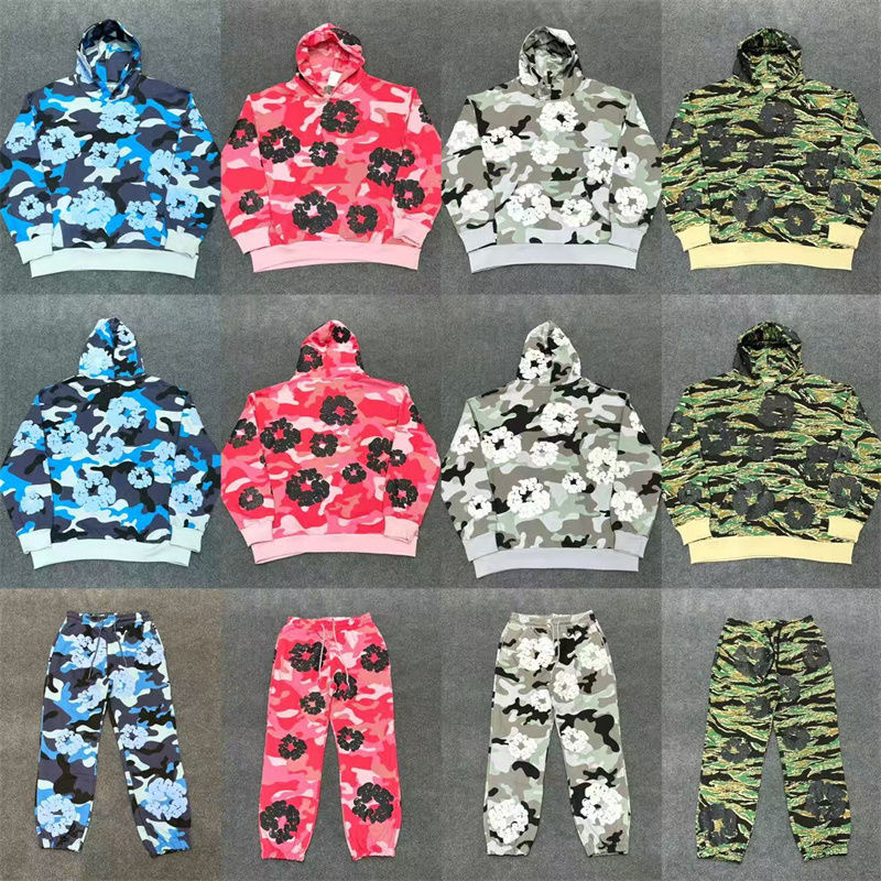 25SS new release cotton blossom camouflage full print  set