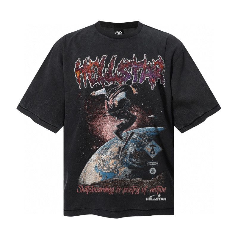 Skateboarding washing tshirt