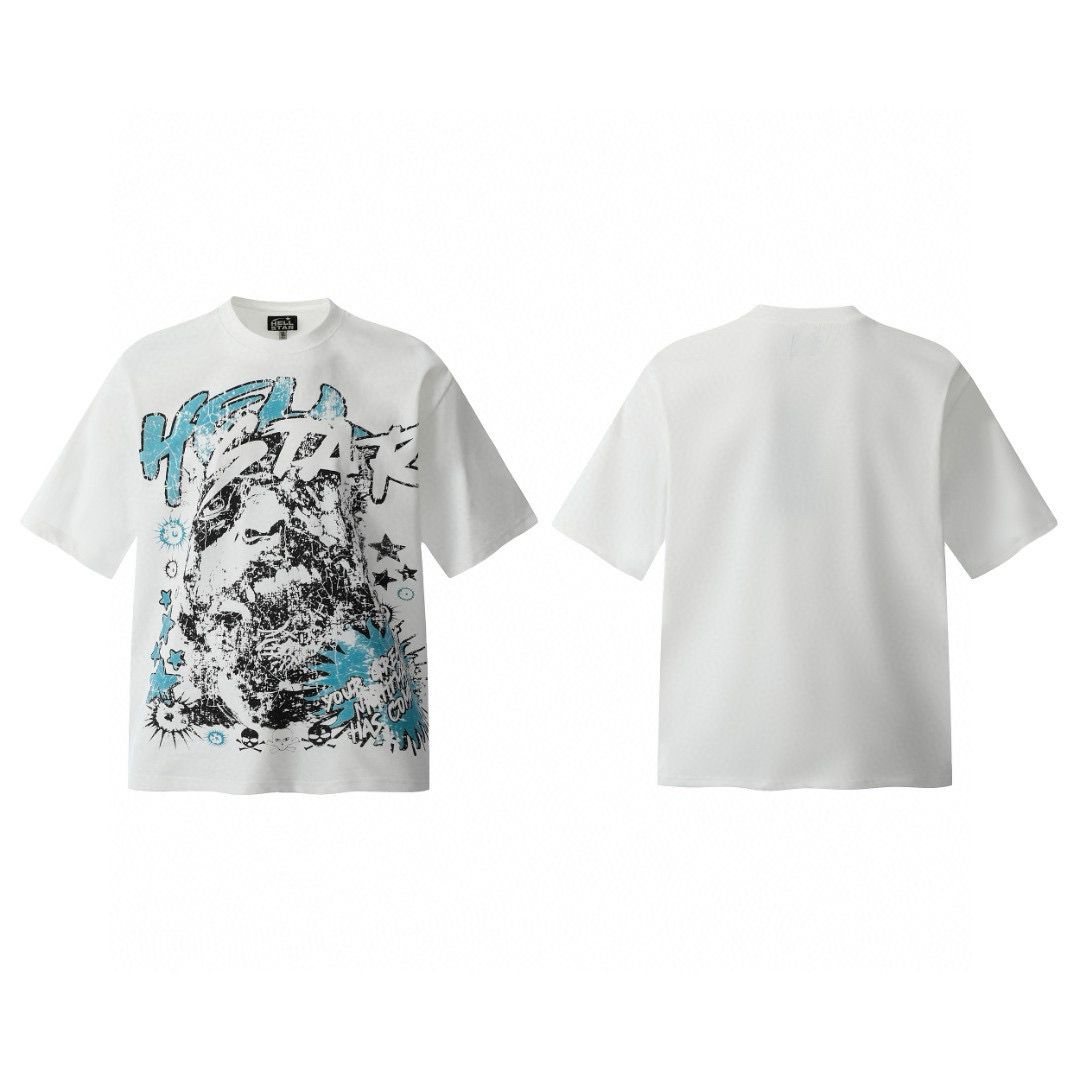 New design white with blue tshirt