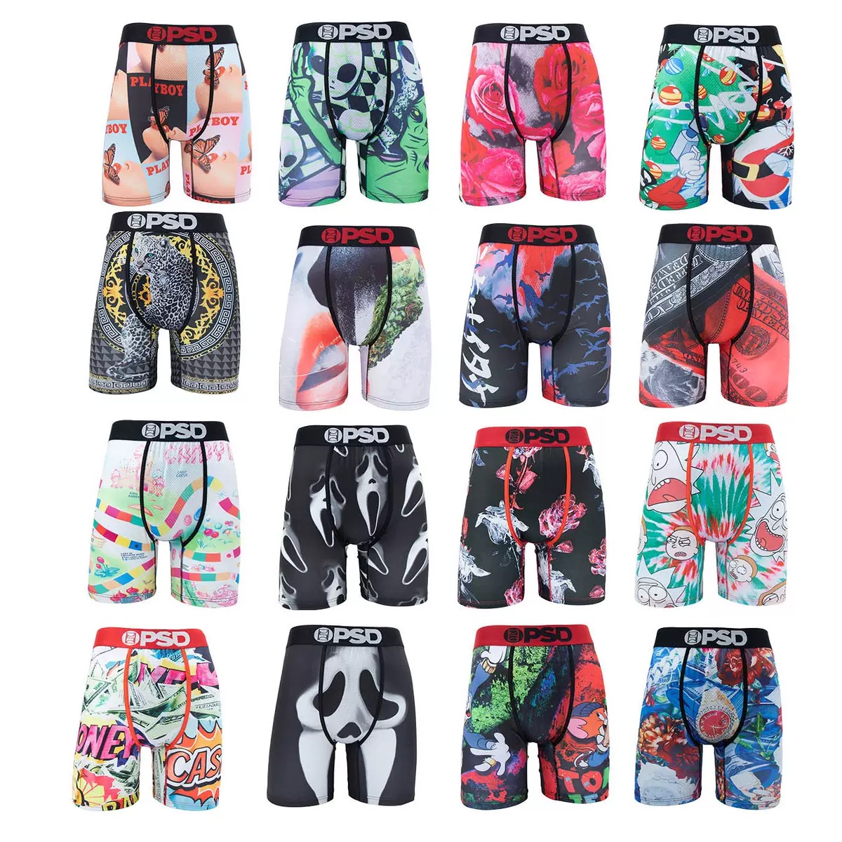 Fashion colorful printings underwear