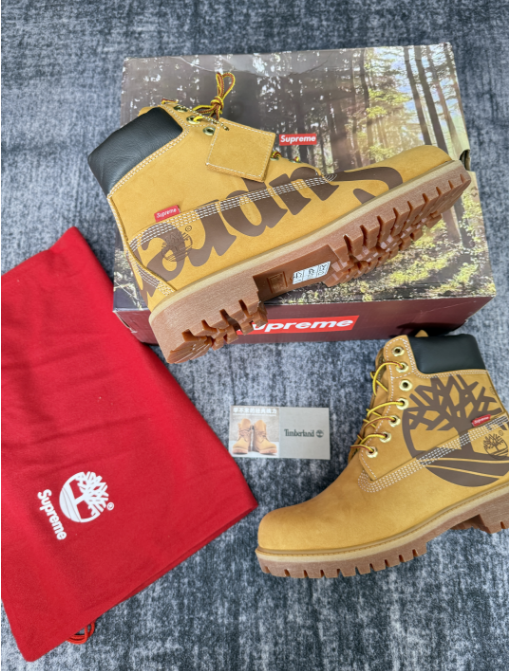 Classic cowhide big yellow boots