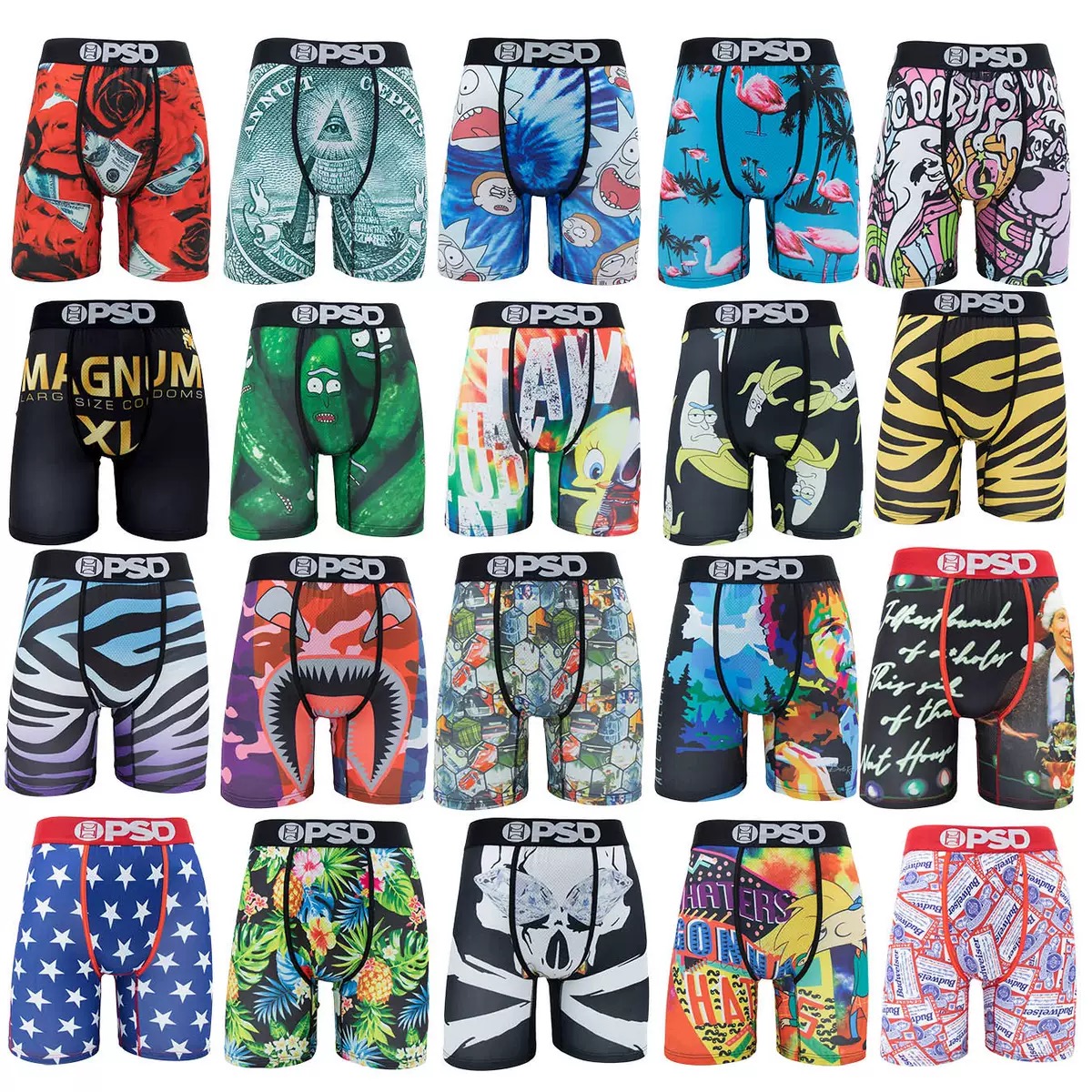 Fashion colorful printings underwear