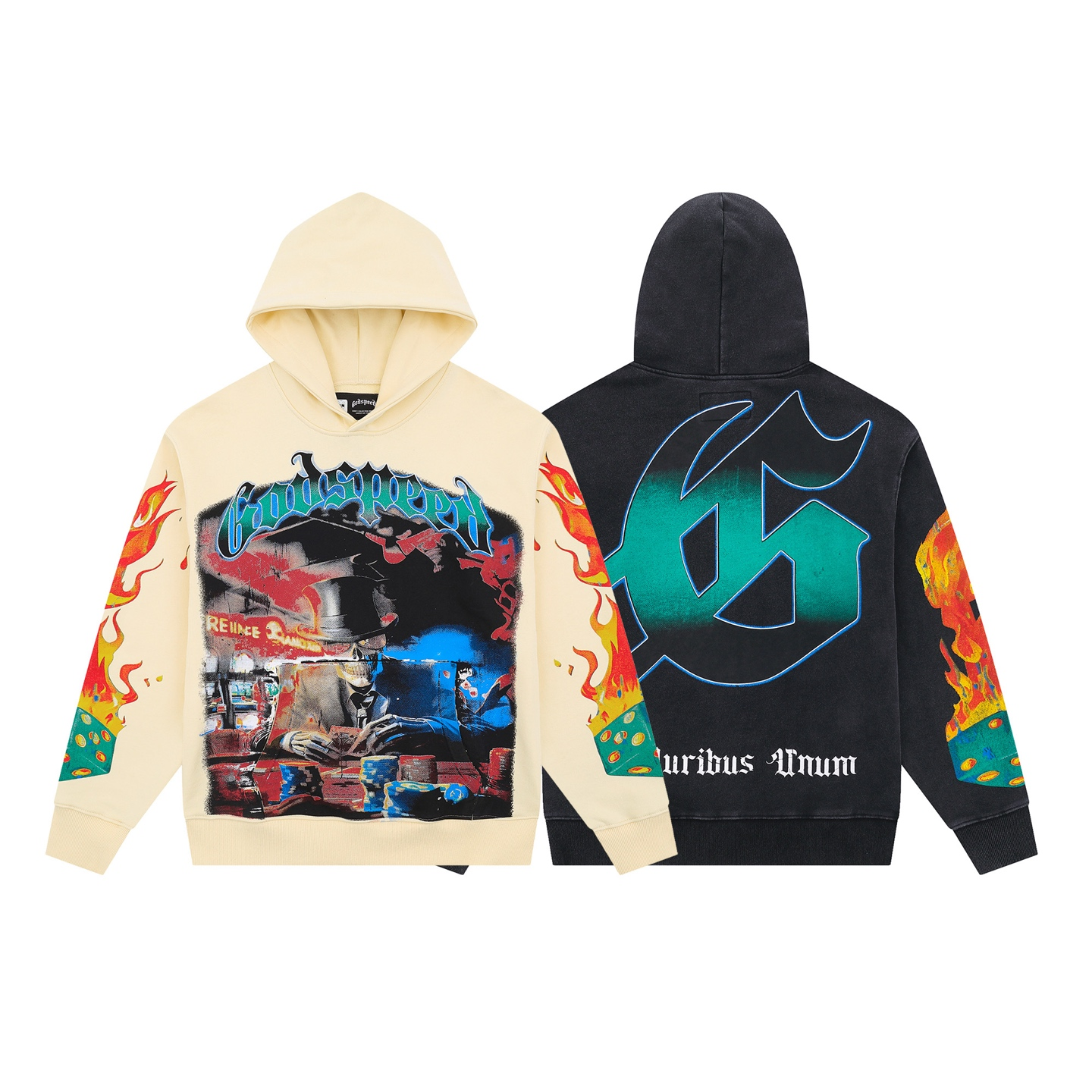 High quality cotton graffiti hoodie