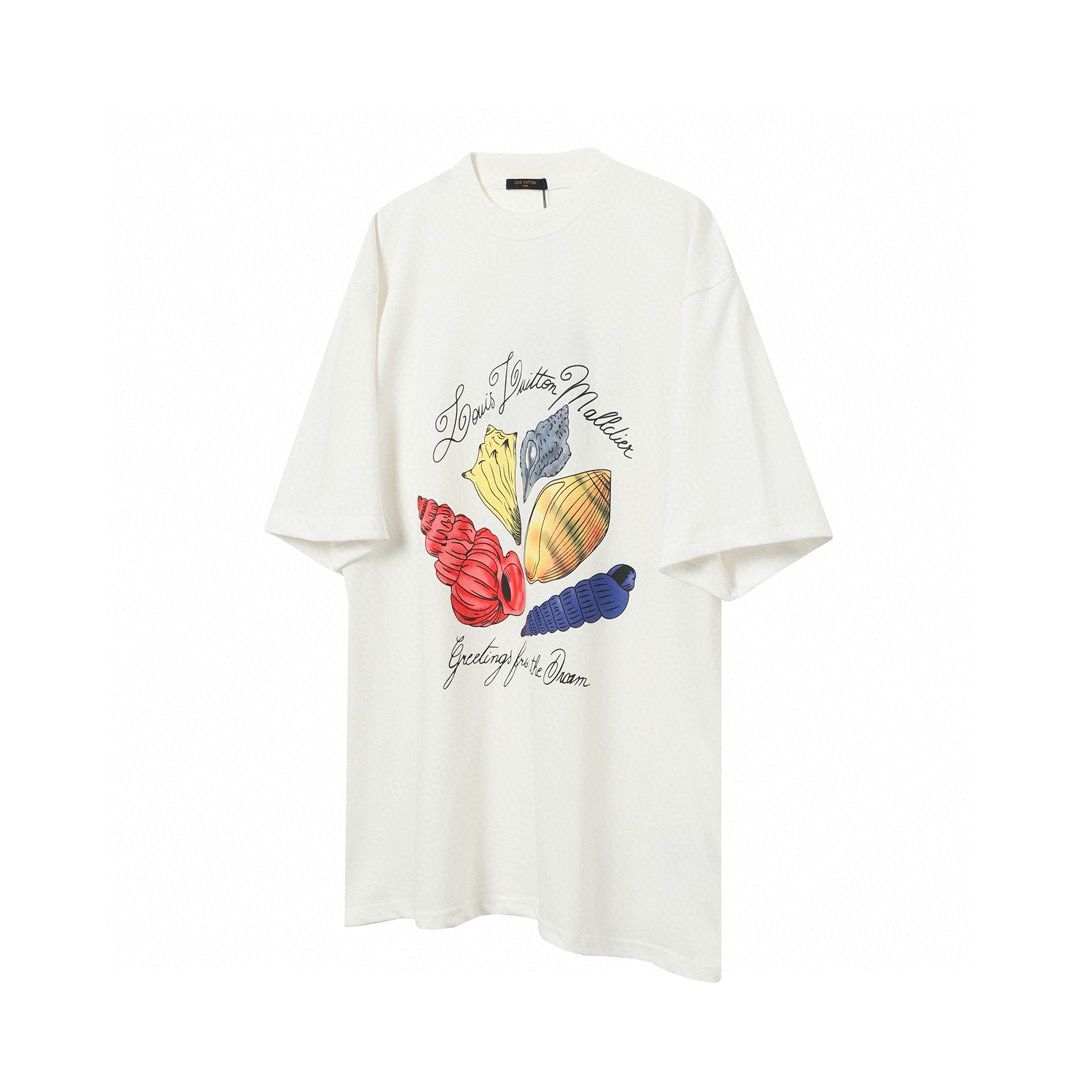 2025 New released shell print oversized tshirt
