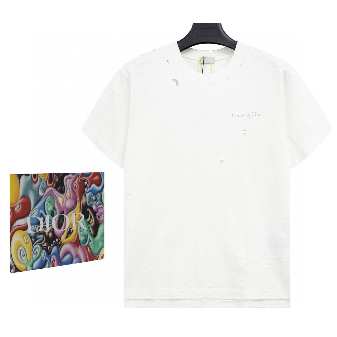 New released washing ripped tshirt