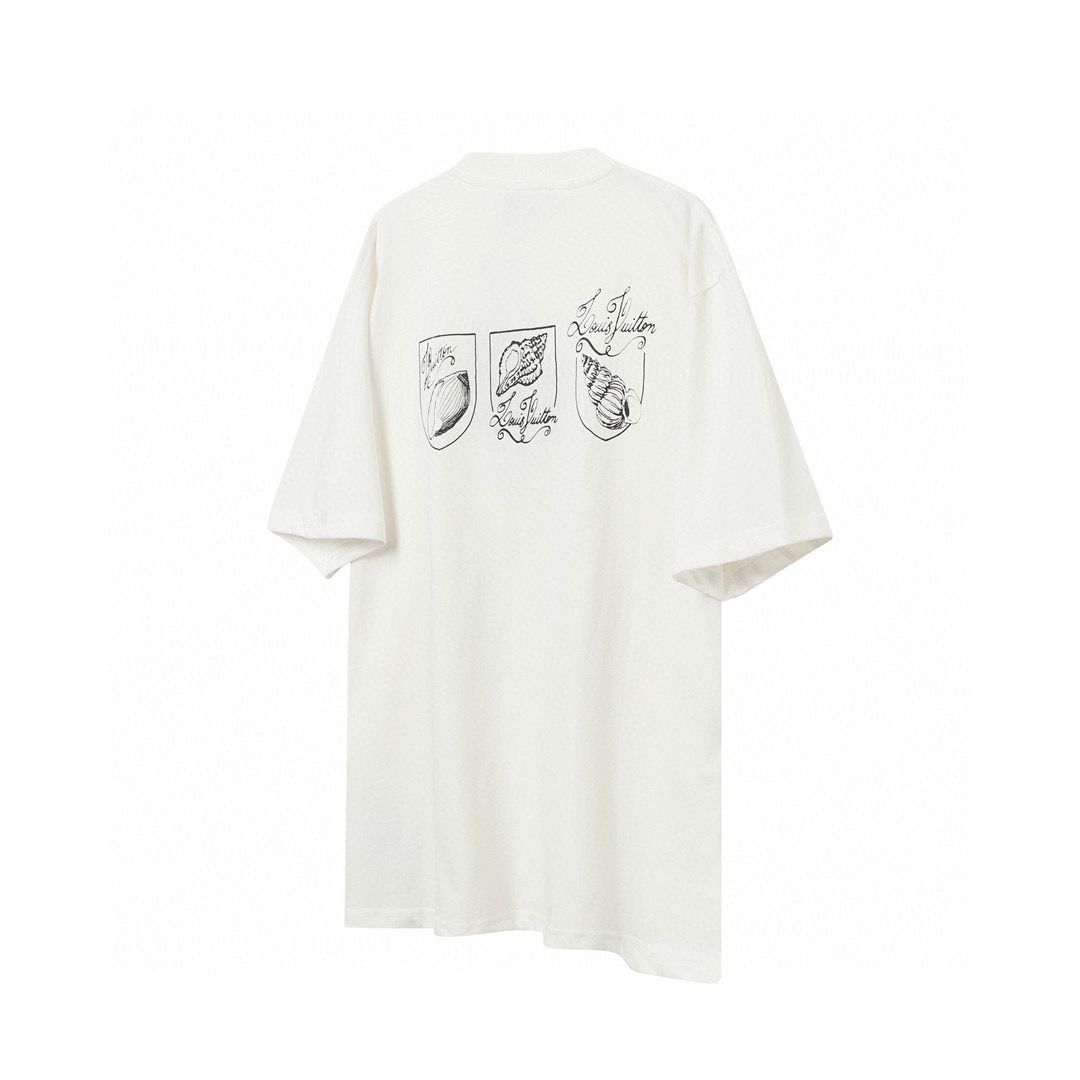 2025 New released shell print oversized tshirt
