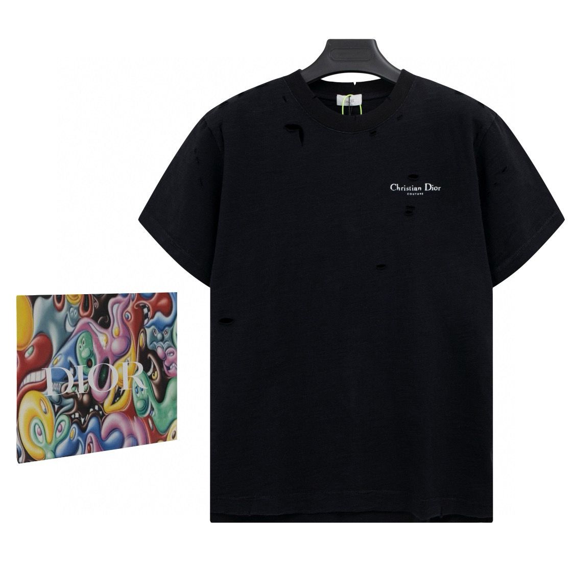 New released washing ripped tshirt