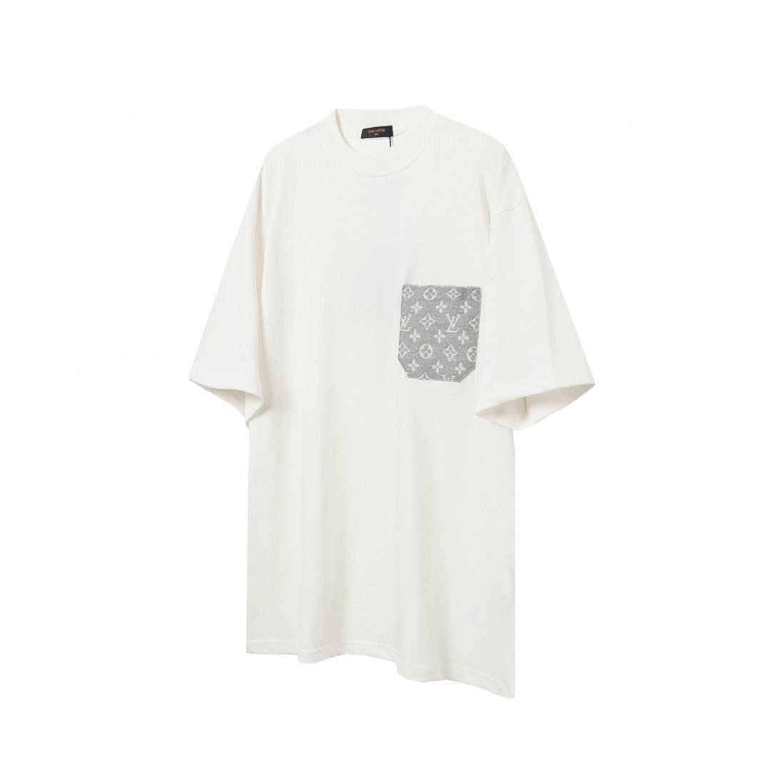 New released simple logo pocket oversized tshirt