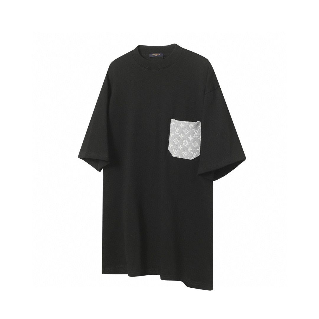 New released simple logo pocket oversized tshirt