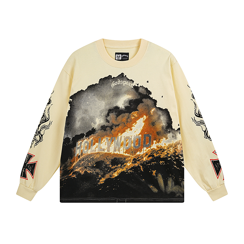 25SS new release hollywood cotton long sleeve tee
