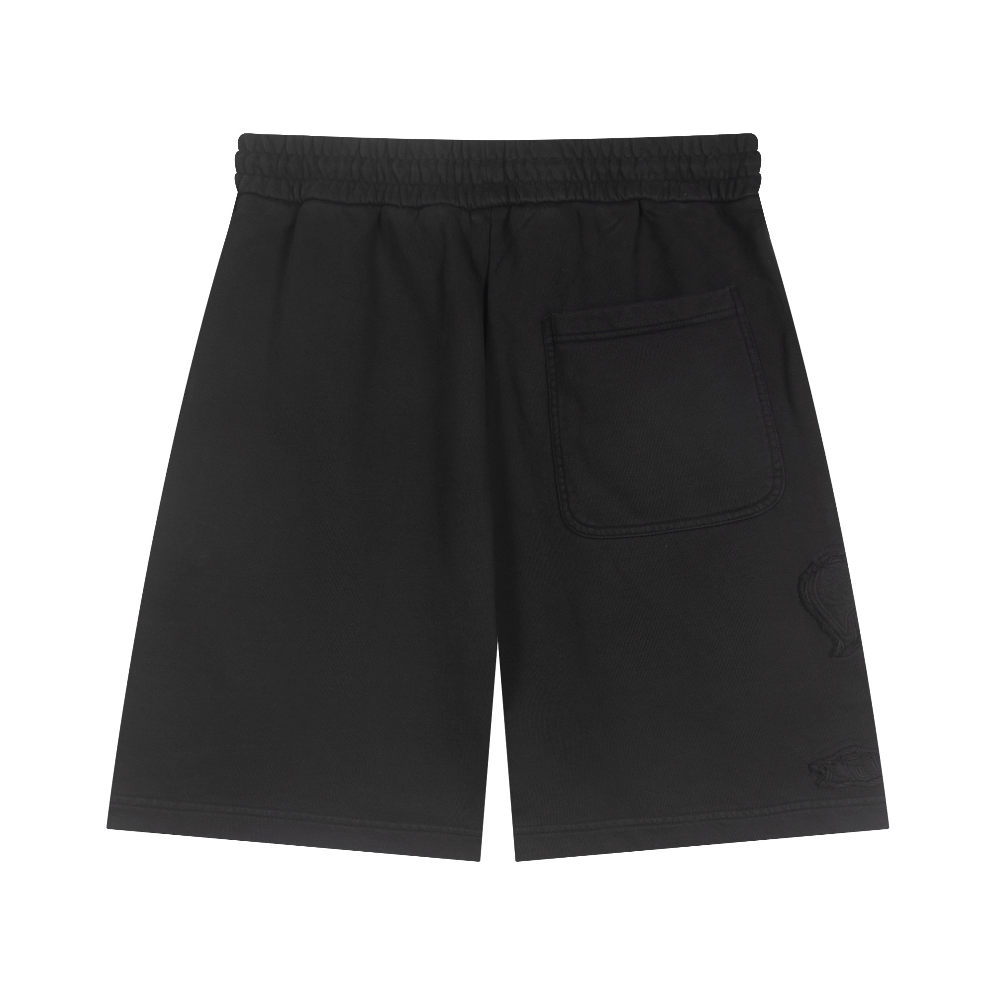 1:1 25SS new arrival applique embroidered black shorts