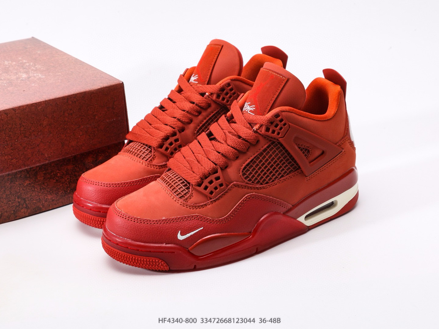 25SS new released AJ4  red brick sneakers