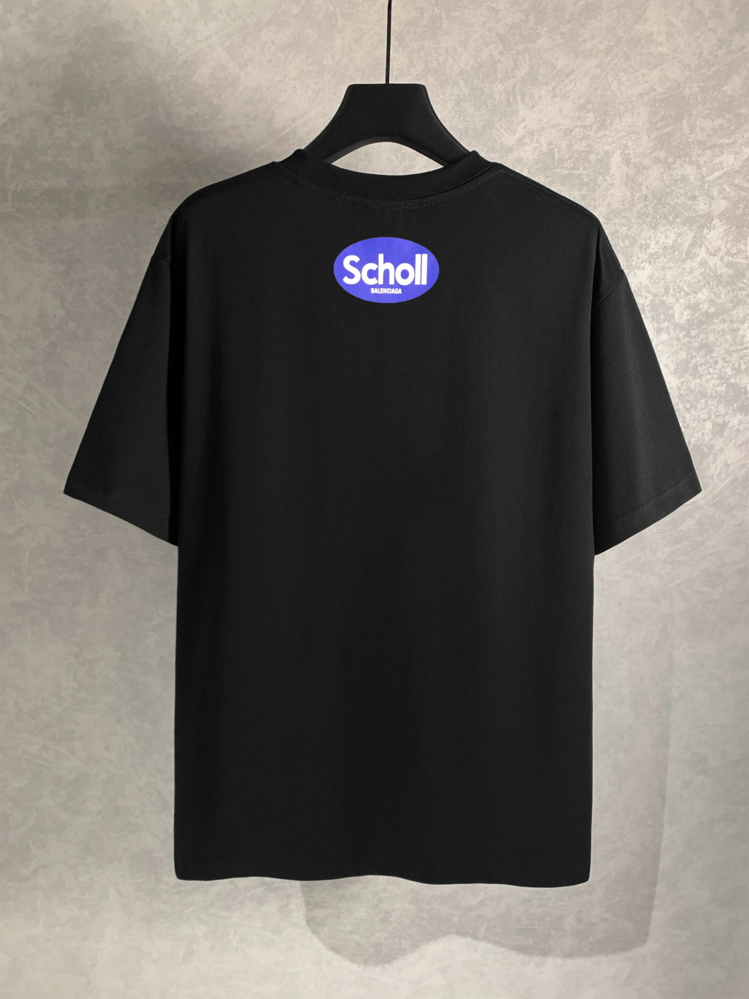 scholl collaboration series letter round-neck short-sleeved T-shirt