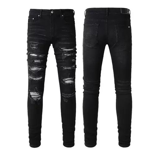 High street ripped jeans