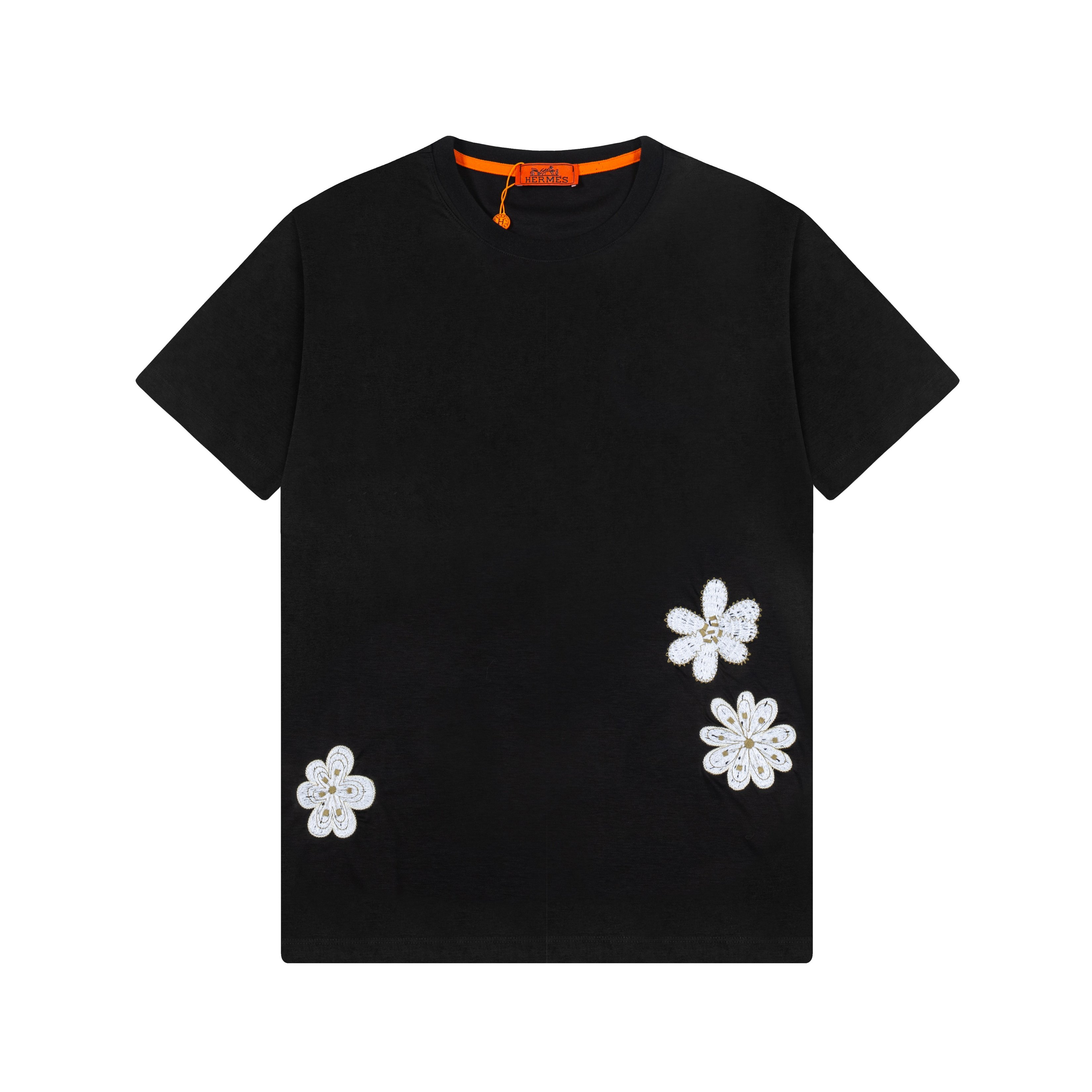 25SS new 1:1 Flower-needled embroidered short-sleeved T-shirt
