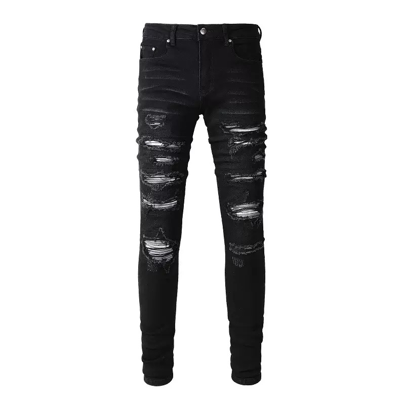 High street ripped jeans
