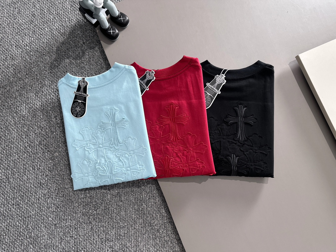2025SS new release 1:1 Patchwork embroidery cotton tshirt