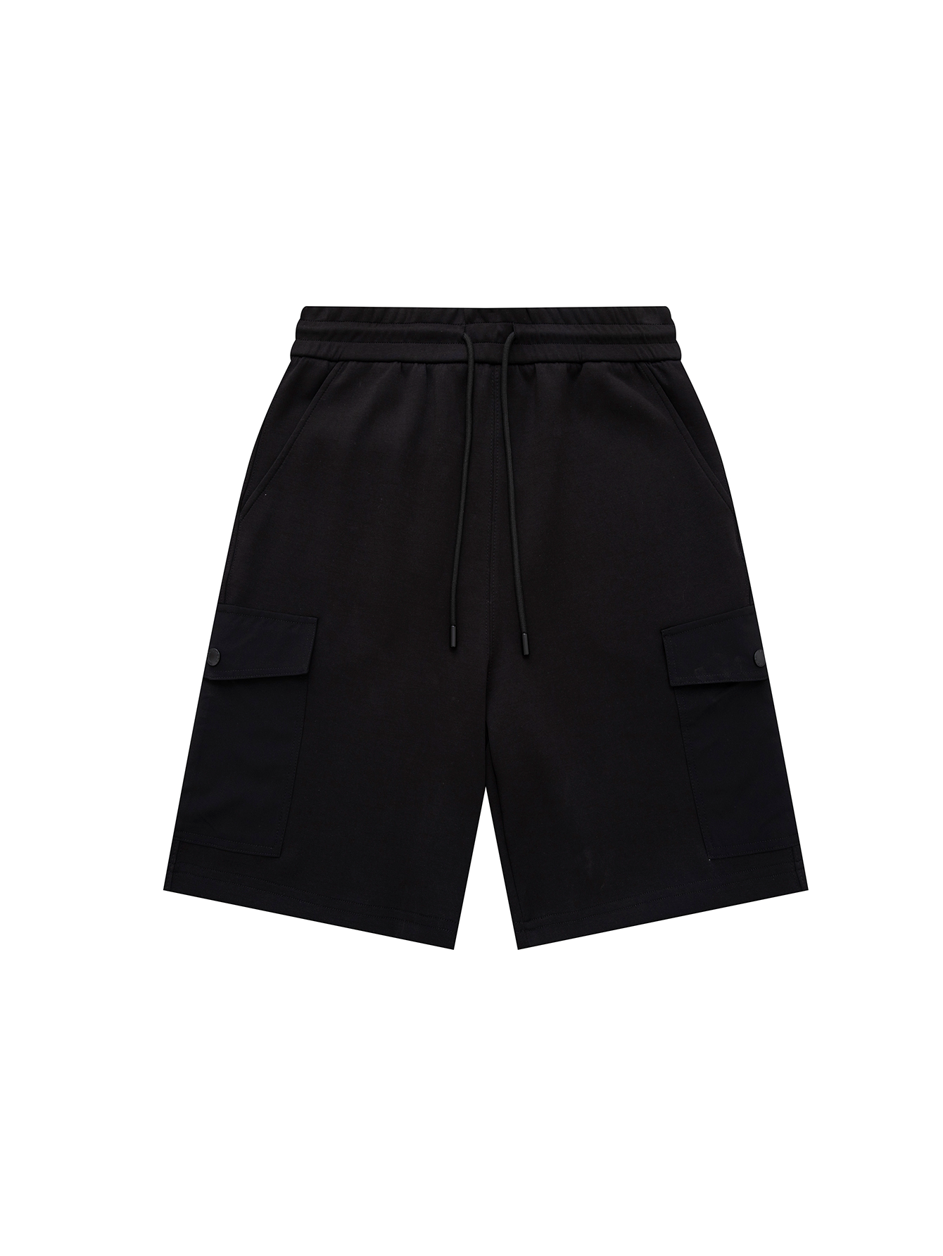 Triangular iron label side-pocket casual workwear shorts