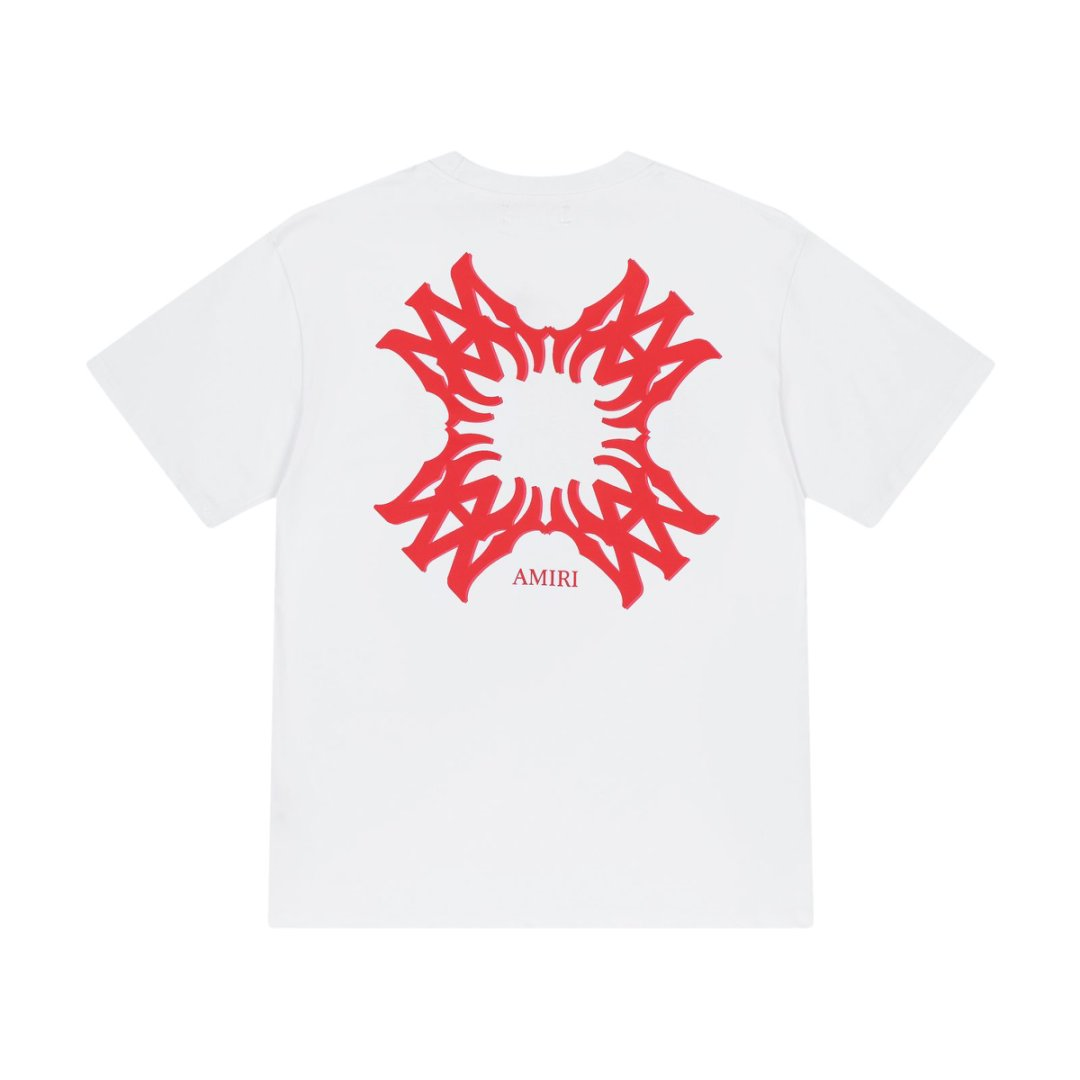 25SS new arrival hand-printed loose short-sleeved T-shirt