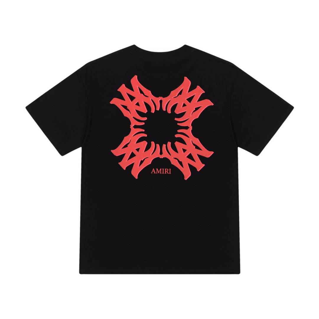 25SS new arrival hand-printed loose short-sleeved T-shirt