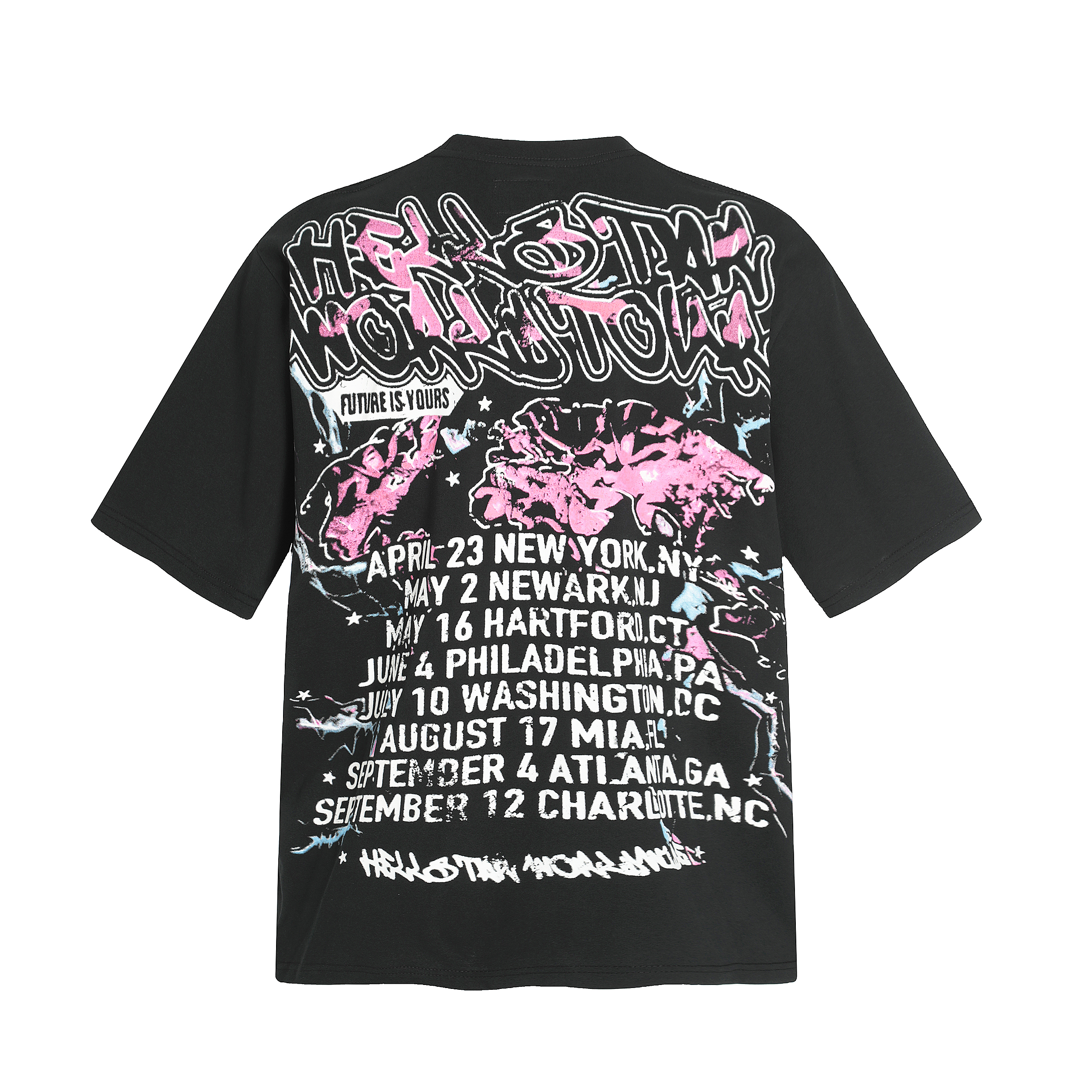 New release full print vintage short-sleeved T-shirt