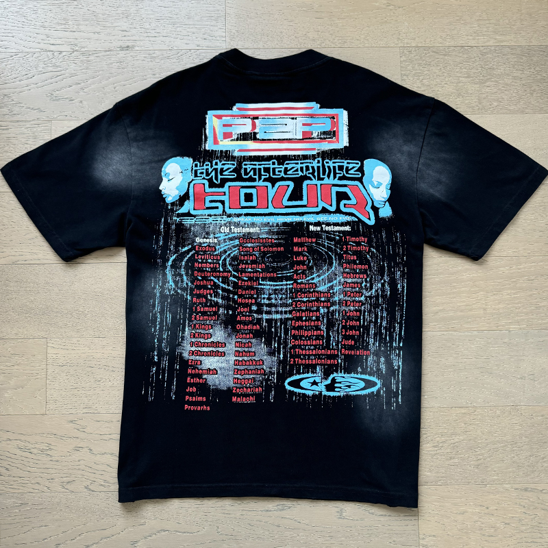 New release Washed and trendy printed short-sleeved T-shirt