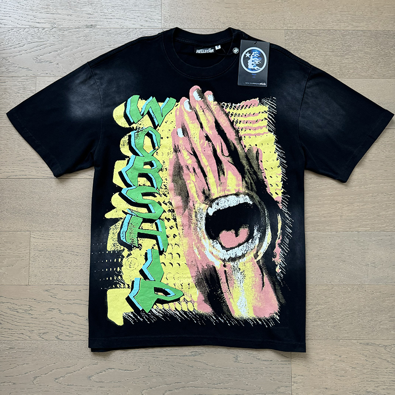 New release Washed retro American trend printed short-sleeved T-shirt