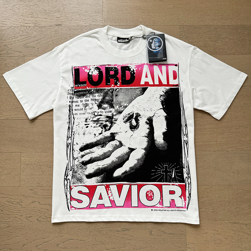New released High Street pure cotton loose short-sleeved T-shirt