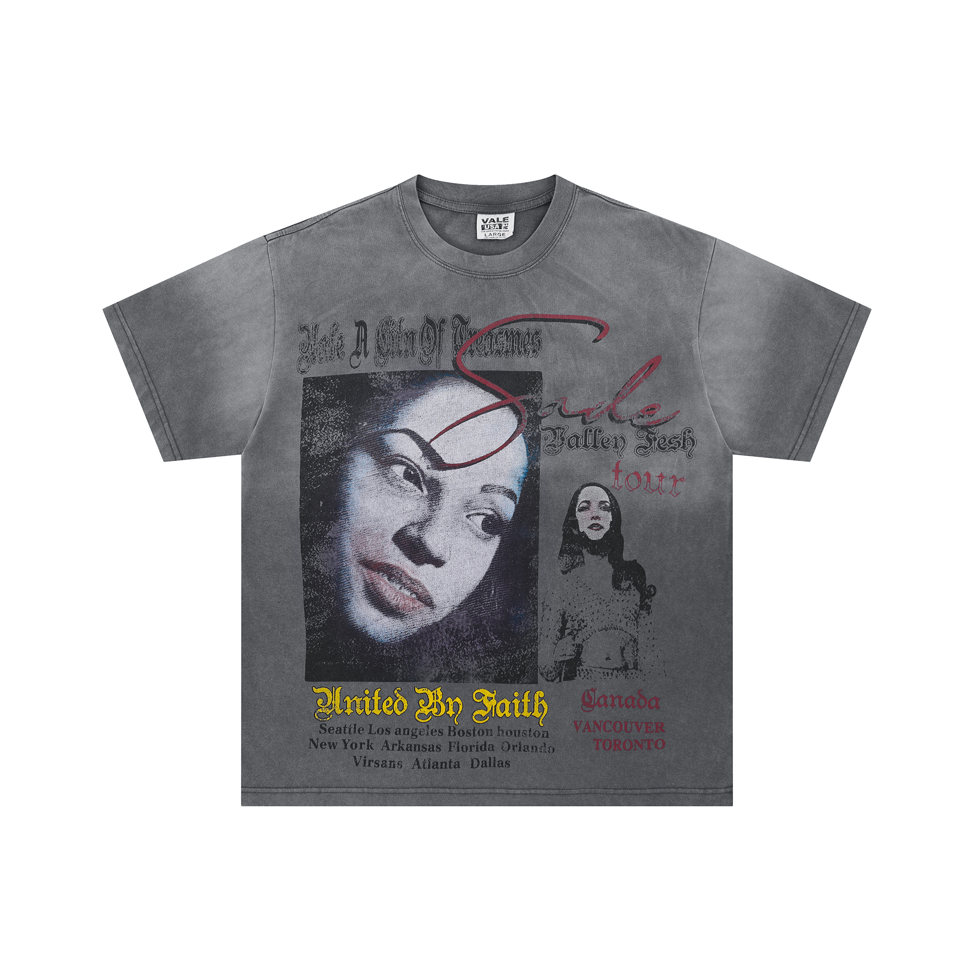 New release VFS washed color tshirt